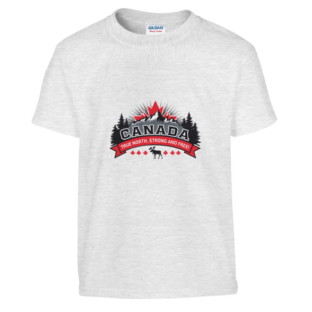 Kids' T-Shirt - Canada True North Strong & Free Design - KPAP Canada