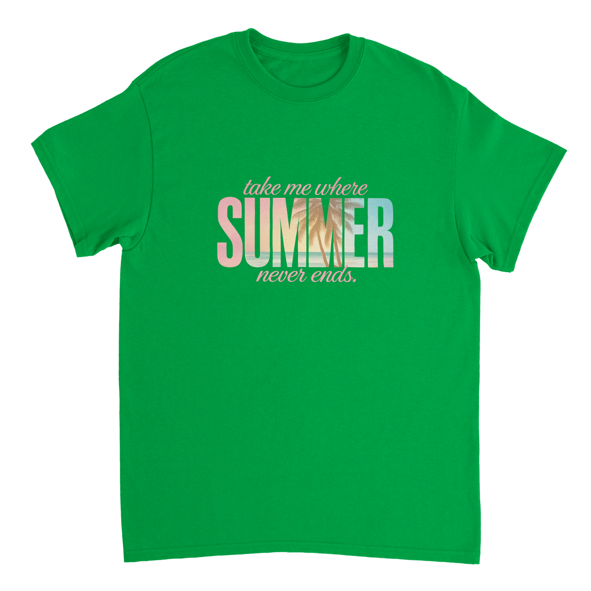 Endless Summer Vibes T-Shirt – Pastel Dreamscape, Premium Cotton, Classic Fit, Durable Casual Wear - KPAP Canada