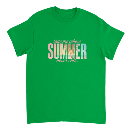 Endless Summer Vibes T-Shirt – Pastel Dreamscape, Premium Cotton, Classic Fit, Durable Casual Wear - KPAP Canada