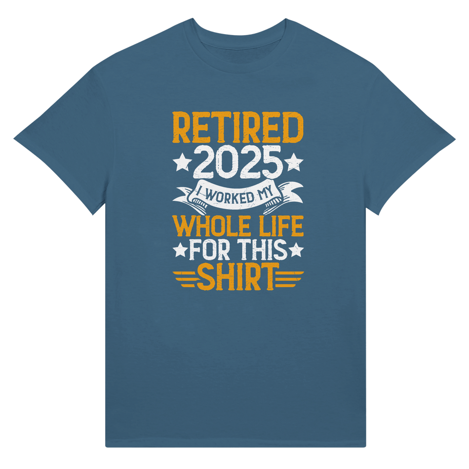Retired 2025 Cotton T-Shirt – Classic Tee for Retirement Celebration - KPAP Canada