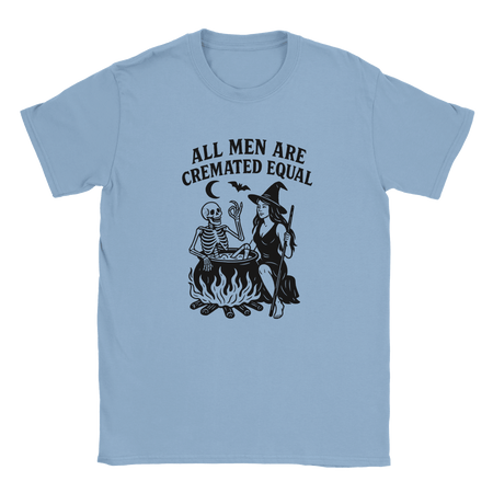 Unisex Halloween T-Shirt - All Men Are Cremated Equal Graphic Tee - KPAP Canada