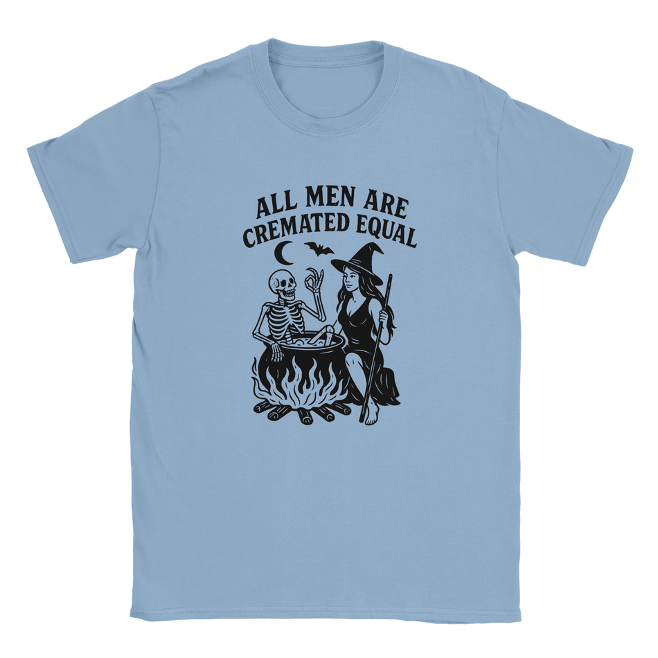 Unisex Halloween T-Shirt - All Men Are Cremated Equal Graphic Tee - KPAP Canada