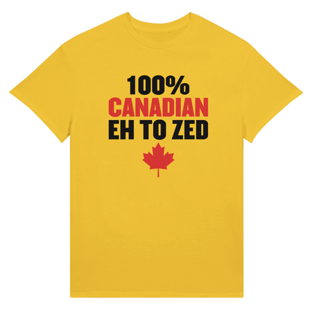 100% Canadian Eh to Z Unisex Ultra Cotton T-Shirt – Classic Canadian Pride - KPAP Canada