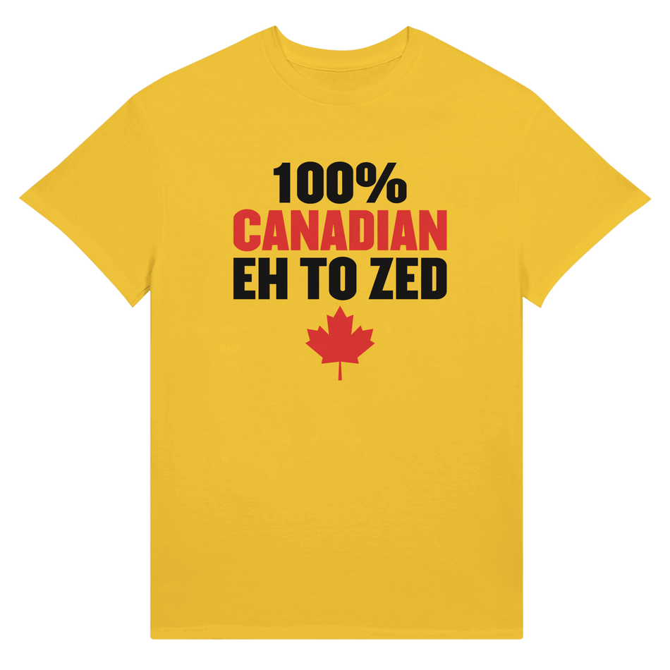 100% Canadian Eh to Z Unisex Ultra Cotton T-Shirt – Classic Canadian Pride - KPAP Canada