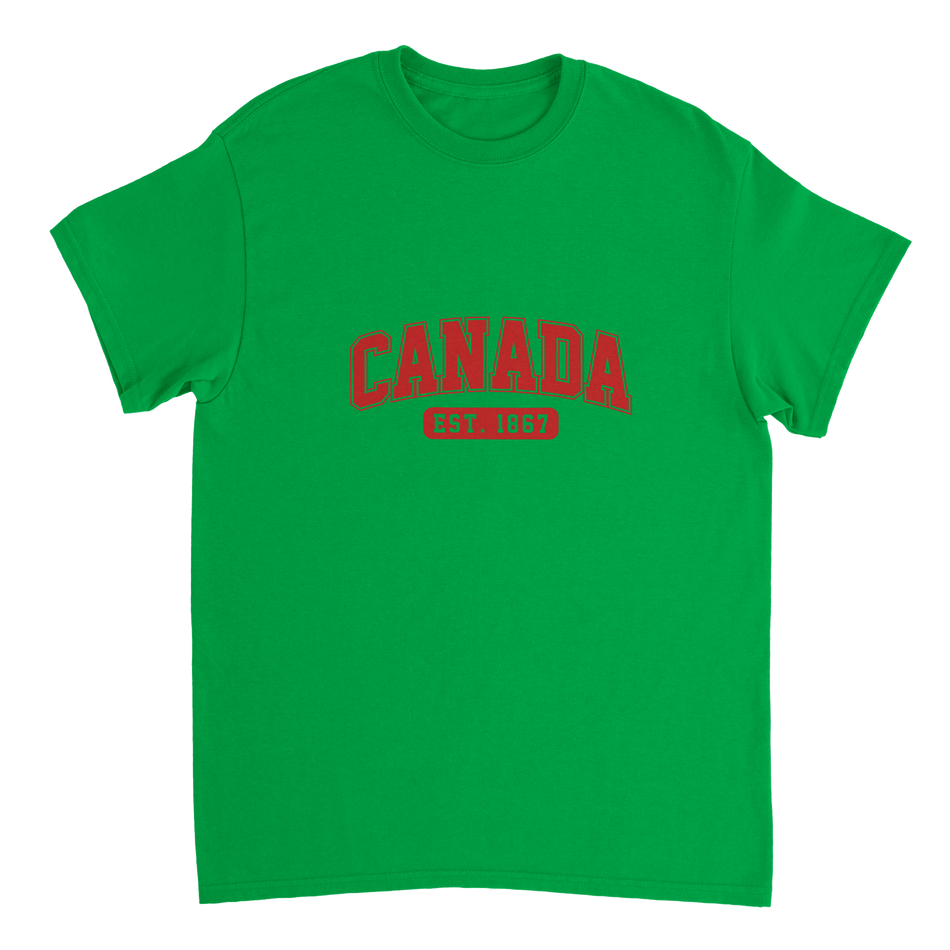 Canada Est. 1867 T-Shirt – Classic Fit, Heavyweight Cotton, Heritage Casual Wear - KPAP Canada