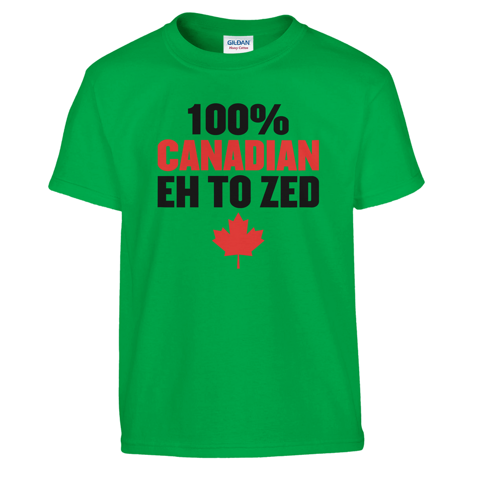 100% Canadian EH to Z T-Shirt for Kids – Soft Heavyweight Fabric - KPAP Canada