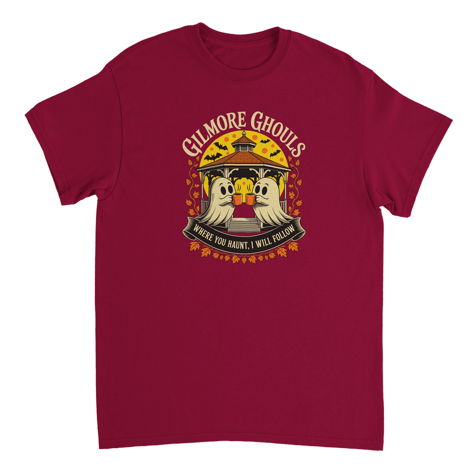 Gilmore Ghouls 'Where You Haunt, I Will Follow' T-Shirt – Spooky Cozy Comfort, Heavyweight Cotton - KPAP Canada