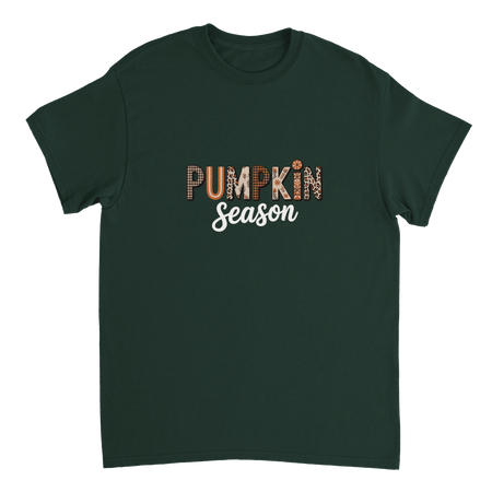 Pumpkin Season T-Shirt – Rustic Autumn Prints, Heavyweight Cotton, Classic Fit for Fall Fun - KPAP Canada