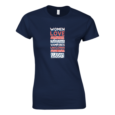 Women Love Men Who Listen Ladies Classic T-Shirt - KPAP Canada
