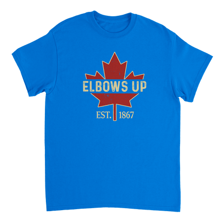 Elbows Up Canada! Classic Fit Cotton T-Shirt – Durable Casual Wear - KPAP Canada