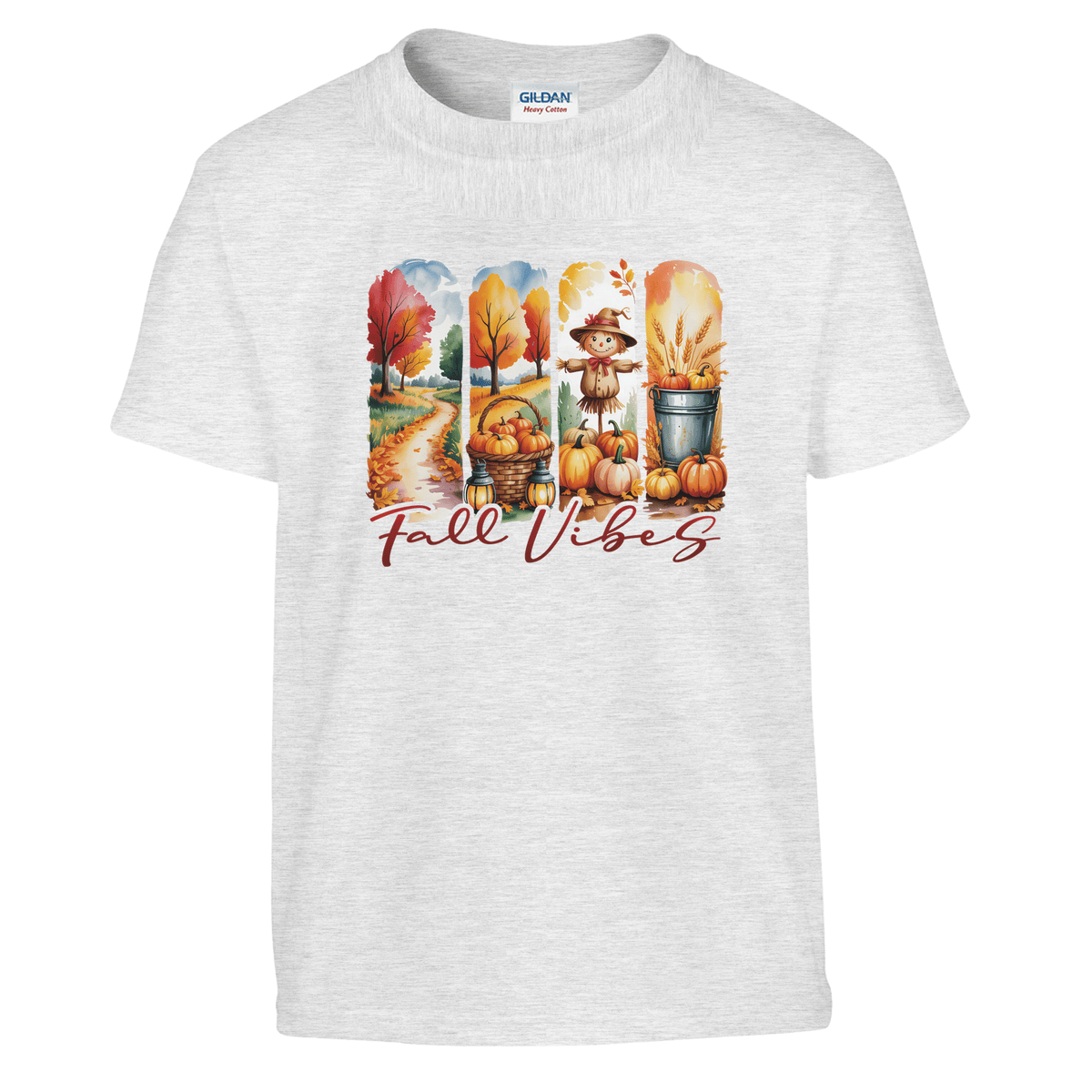 Kids' Fall Vibes T-Shirt – Autumn, Halloween & Thanksgiving Design - KPAP Canada