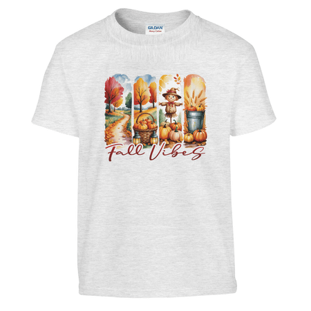 Kids' Fall Vibes T-Shirt – Autumn, Halloween & Thanksgiving Design - KPAP Canada