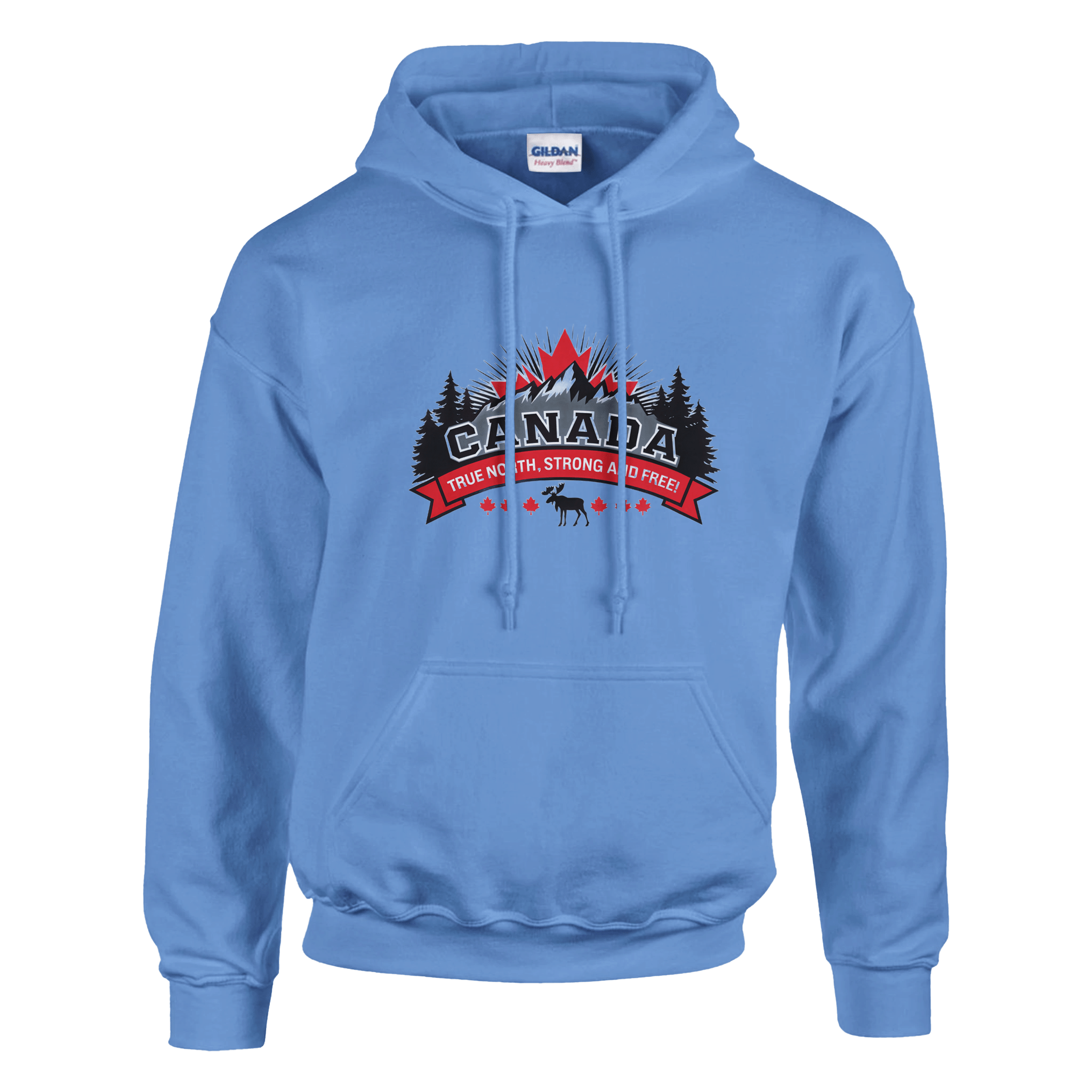 Canada True North Strong & Free Pullover Hoodie - Heavy Blend Comfort - KPAP Canada