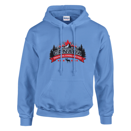 Canada True North Strong & Free Pullover Hoodie - Heavy Blend Comfort - KPAP Canada