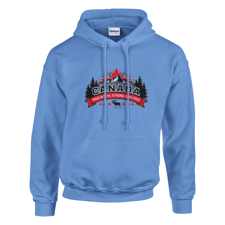 Canada True North Strong & Free Pullover Hoodie - Heavy Blend Comfort - KPAP Canada
