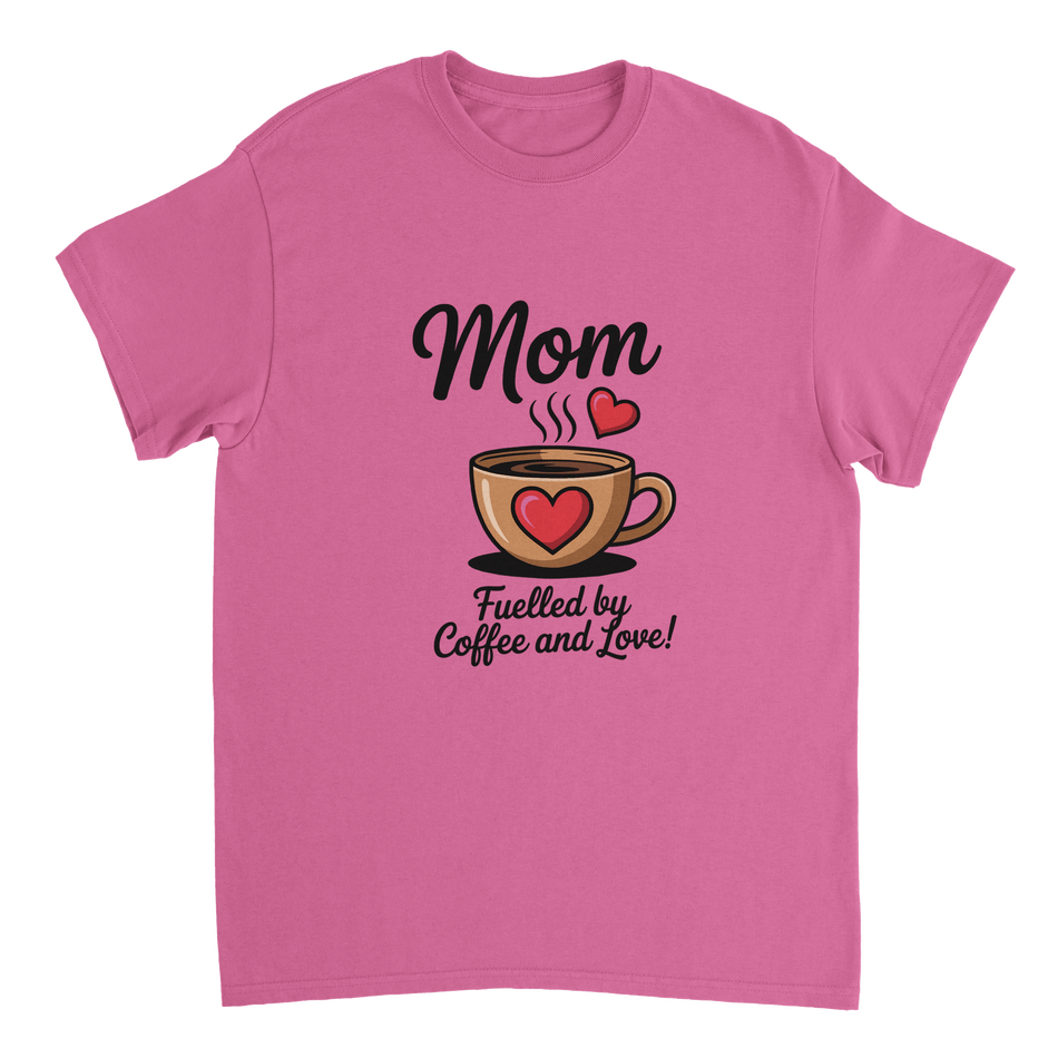 Coffee & Love Mom T-Shirt – Heavyweight Cotton Tee for Moms - KPAP Canada