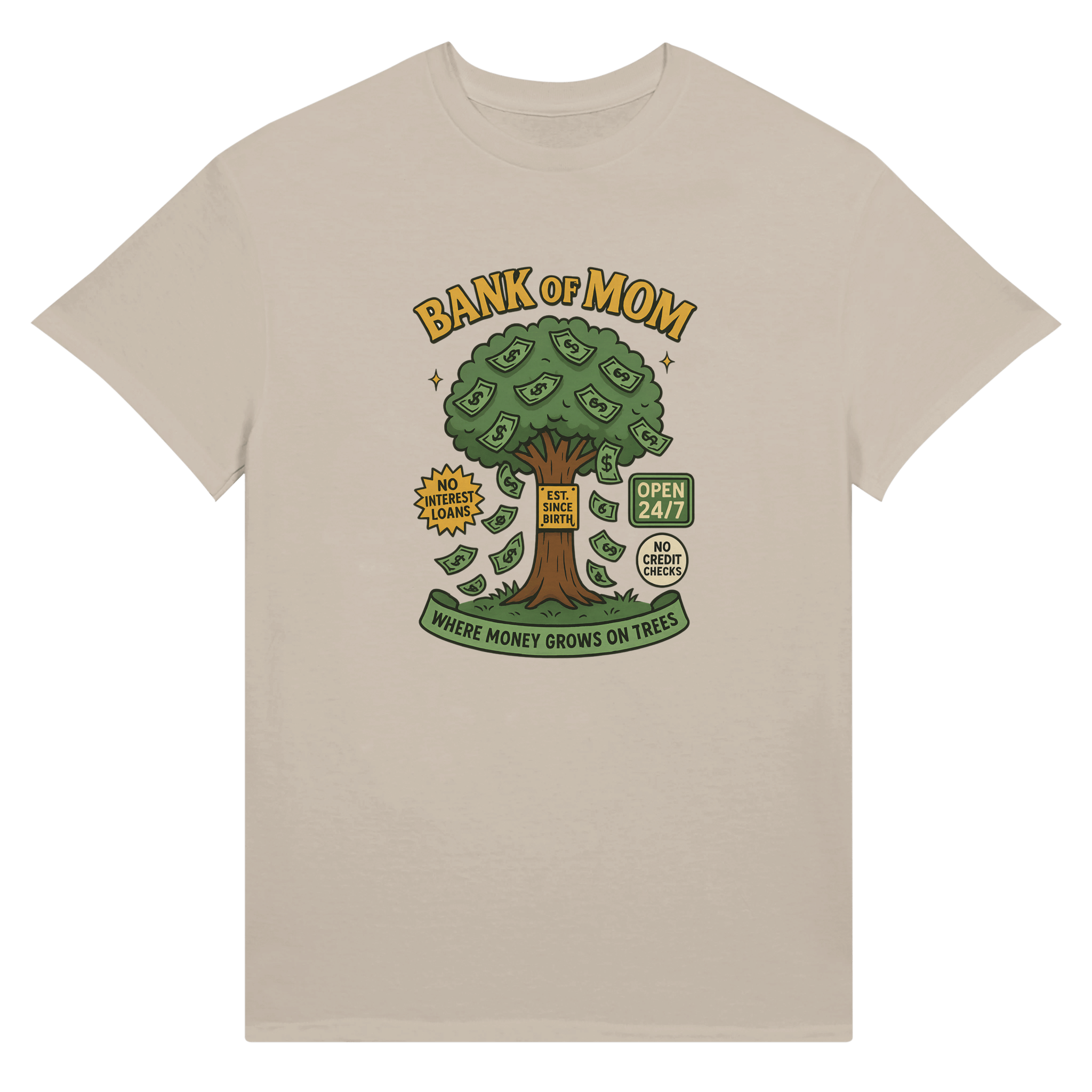 Ultra Cotton T-Shirt - 'Bank of Mom' Design for Unisex Style - KPAP Canada