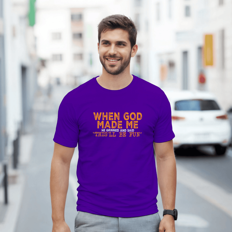 "This'll Be Fun" T-Shirt – Heavyweight Cotton, Classic Fit, Durable Casual Wear in Your Choice of Fun Hues - KPAP Canada