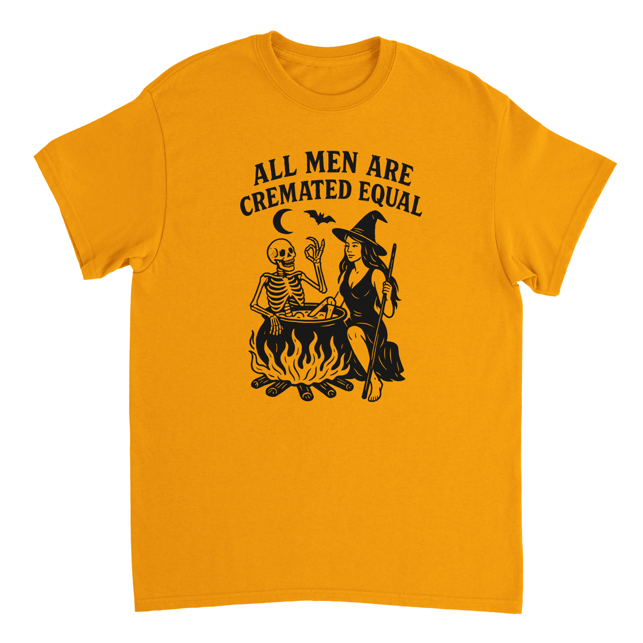 Unisex T-Shirt - All Men Are Cremated Equally - Classic Fit Cotton Tee - KPAP Canada
