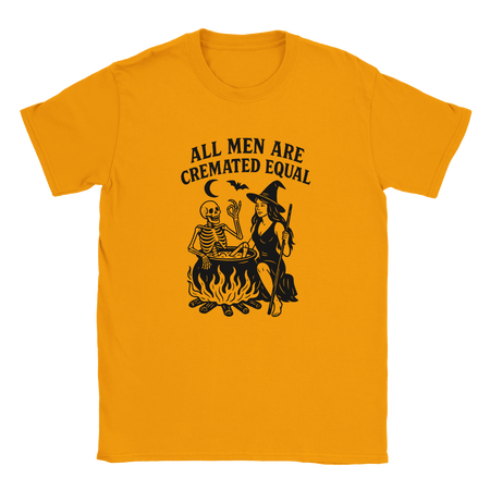 Unisex Halloween T-Shirt - All Men Are Cremated Equal Graphic Tee - KPAP Canada