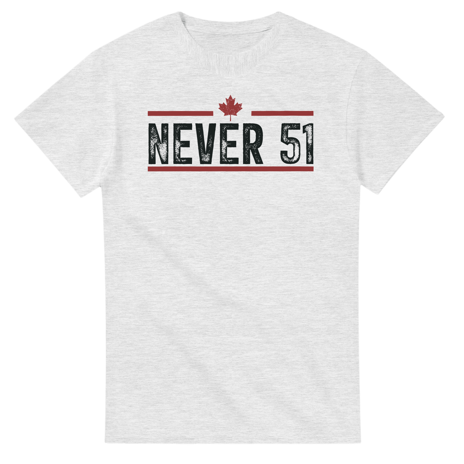 Never 51st T-Shirt – Classic Fit Heavyweight Cotton Tee - KPAP Canada