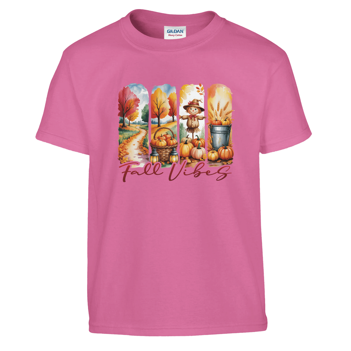 Kids' Fall Vibes T-Shirt – Autumn, Halloween & Thanksgiving Design - KPAP Canada