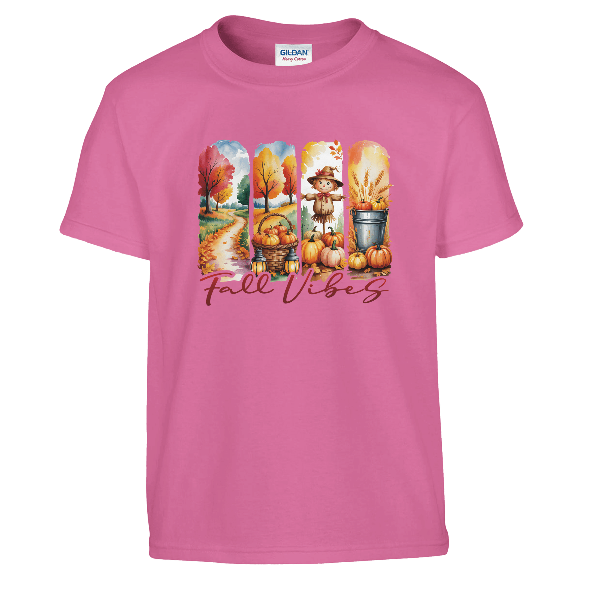 Kids' Fall Vibes T-Shirt – Autumn, Halloween & Thanksgiving Design - KPAP Canada