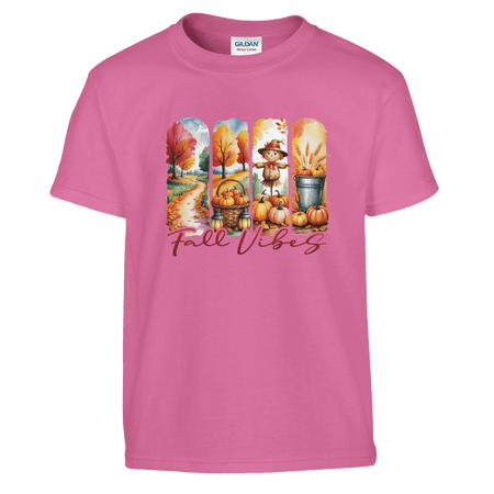 Kids' Fall Vibes T-Shirt – Autumn, Halloween & Thanksgiving Design - KPAP Canada