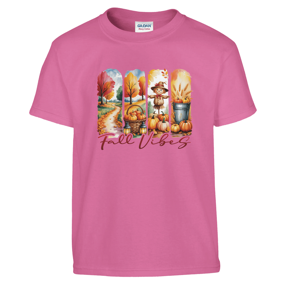 Kids' Fall Vibes T-Shirt – Autumn, Halloween & Thanksgiving Design - KPAP Canada