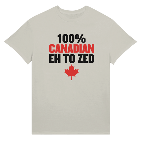 100% Canadian Eh to Z Unisex Ultra Cotton T-Shirt – Classic Canadian Pride - KPAP Canada