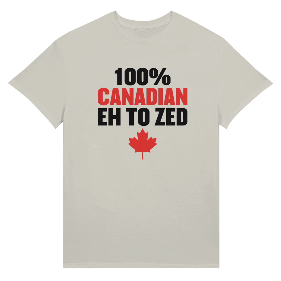 100% Canadian Eh to Z Unisex Ultra Cotton T-Shirt – Classic Canadian Pride - KPAP Canada