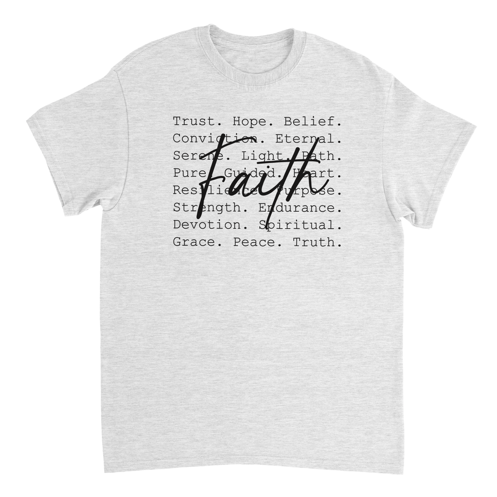 Faith Inspired Heavyweight Cotton T-Shirt – Classic Fit & Comfortable - KPAP Canada