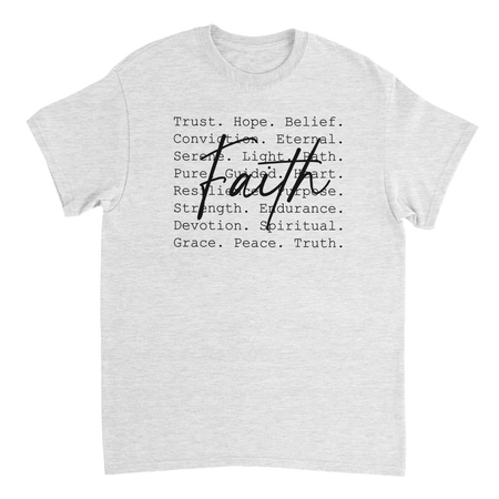 Faith Inspired Heavyweight Cotton T-Shirt – Classic Fit & Comfortable - KPAP Canada