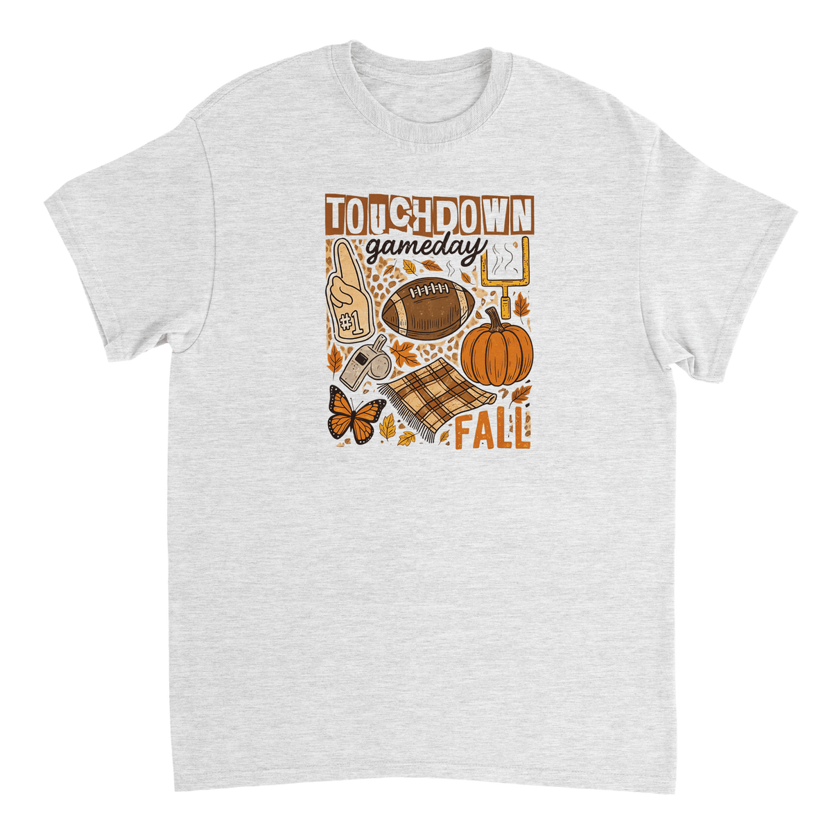 Touchdown Gameday Fall T-Shirt – Premium Cotton, Cozy Autumn Vibes, Celebrate Football Season in Style - KPAP Canada