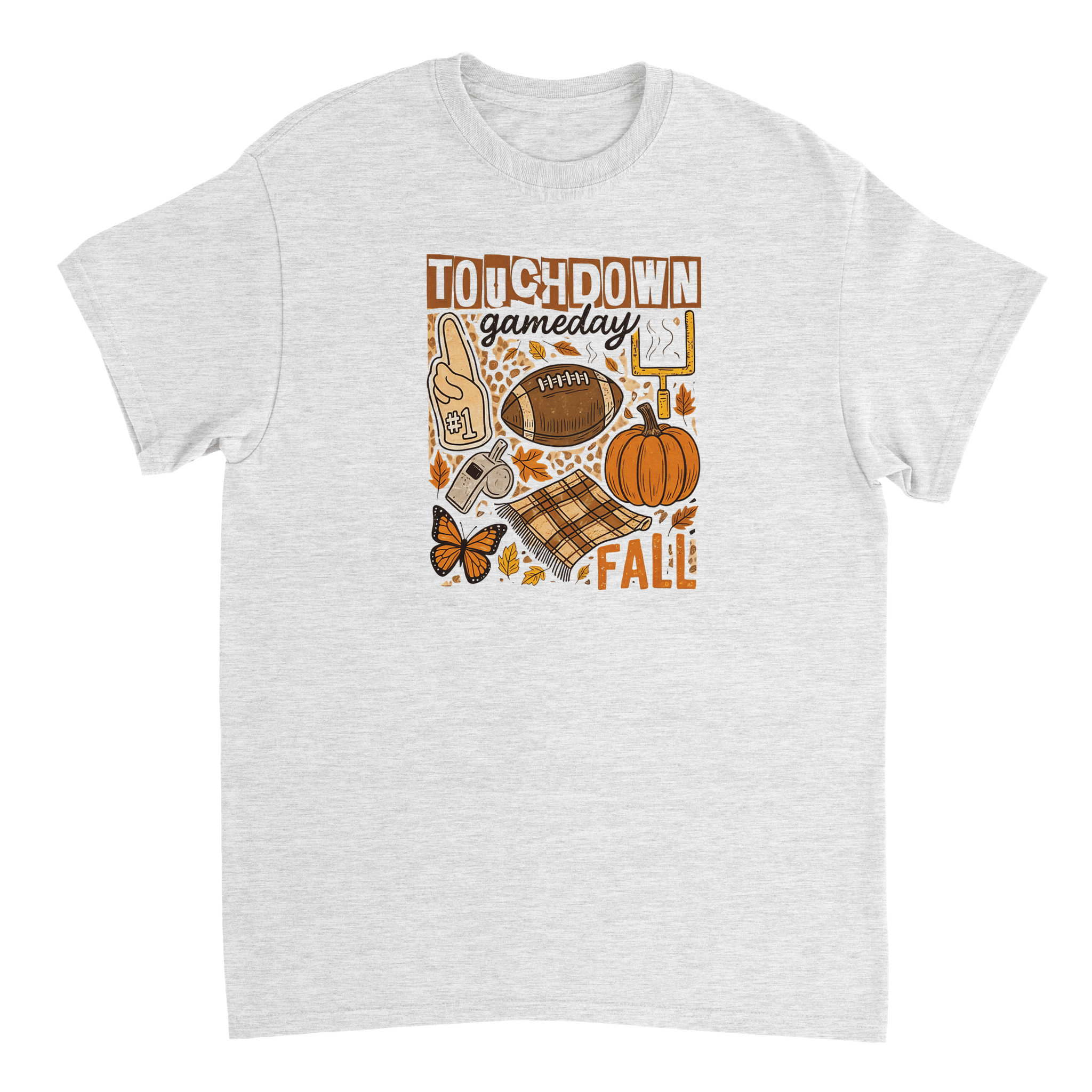 Touchdown Gameday Fall T-Shirt – Premium Cotton, Cozy Autumn Vibes, Celebrate Football Season in Style - KPAP Canada