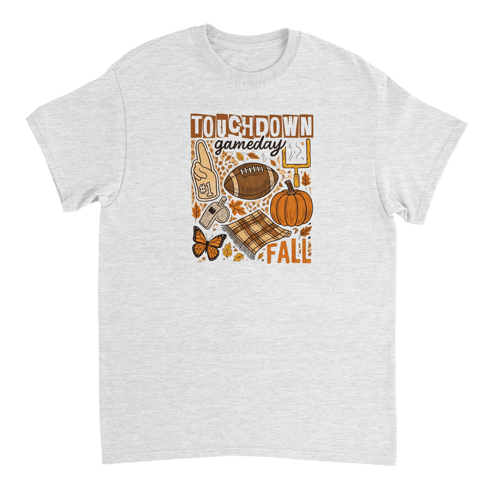 Touchdown Gameday Fall T-Shirt – Premium Cotton, Cozy Autumn Vibes, Celebrate Football Season in Style - KPAP Canada