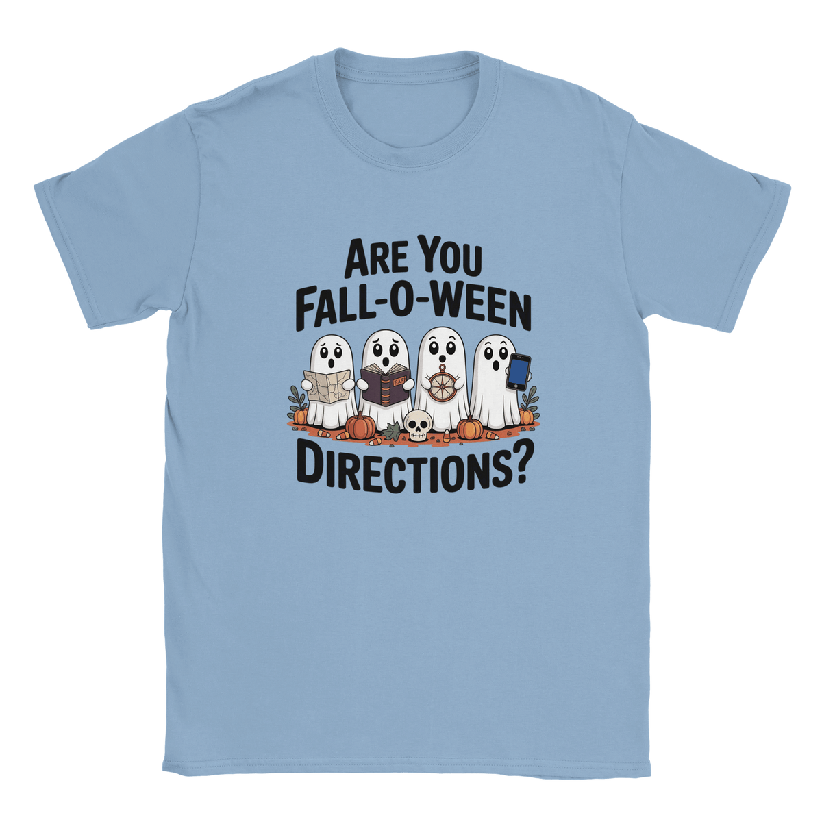 Halloween T-Shirt – Are You Fall - O - Ween Directions? Fun Design - KPAP Canada