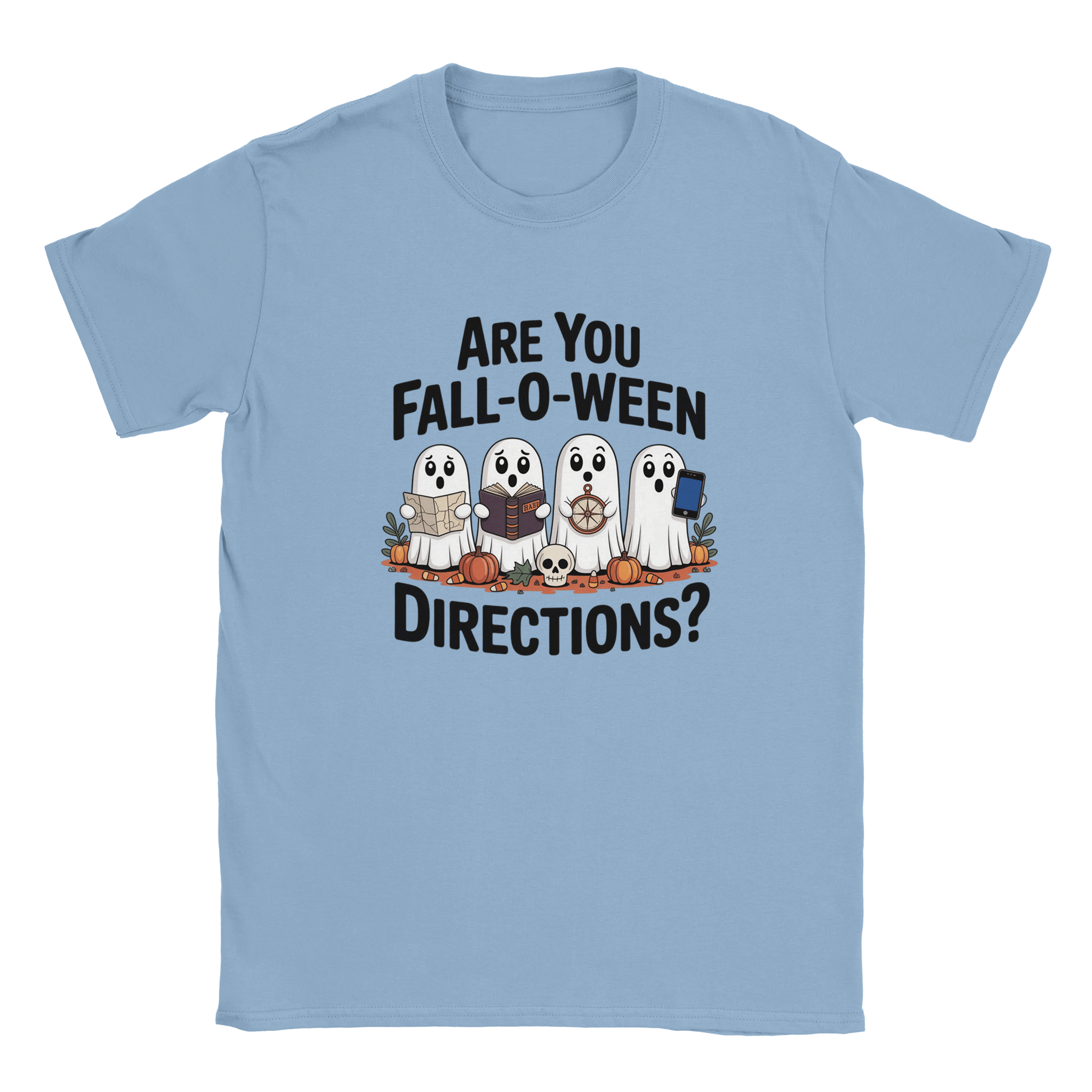 Halloween T-Shirt – Are You Fall - O - Ween Directions? Fun Design - KPAP Canada