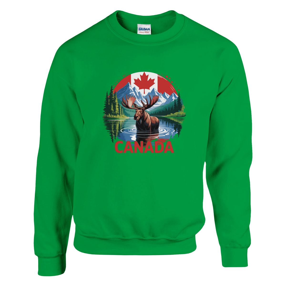 Canada Moose & Mountains Heavy Blend Sweatshirt – Classic Comfort - KPAP Canada