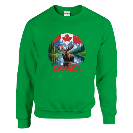 Canada Moose & Mountains Heavy Blend Sweatshirt – Classic Comfort - KPAP Canada