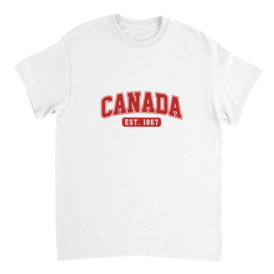 Canada Est. 1867 T-Shirt – Classic Fit, Heavyweight Cotton, Heritage Casual Wear - KPAP Canada