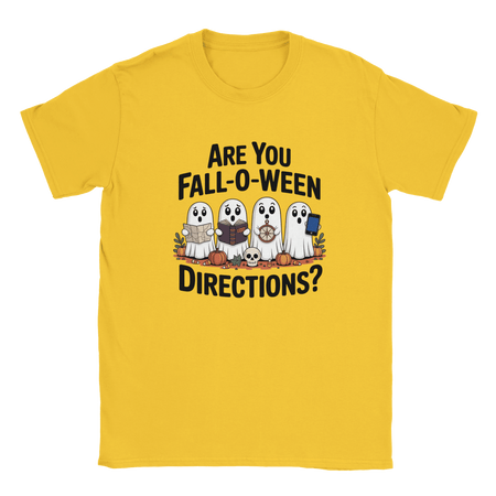 Halloween T-Shirt – Are You Fall - O - Ween Directions? Fun Design - KPAP Canada