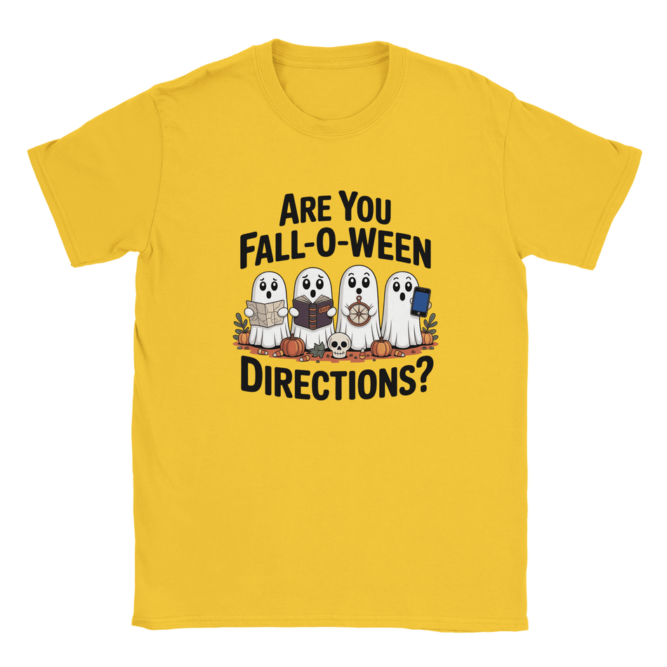 Halloween T-Shirt – Are You Fall - O - Ween Directions? Fun Design - KPAP Canada