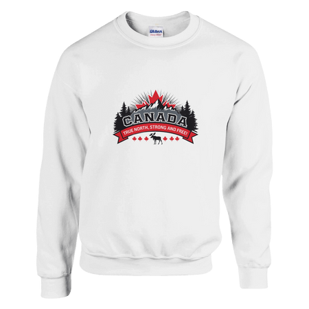 Canada True North Strong & Free Sweatshirt – Comfort Blend Design - KPAP Canada