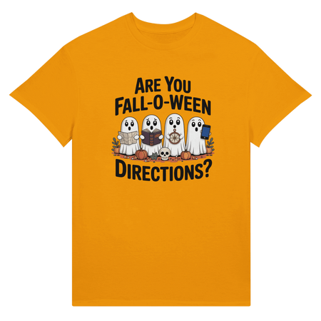 Halloween Themed Unisex Ultra Cotton T-Shirt - Are You Fall - o - Ween Directions? - KPAP Canada