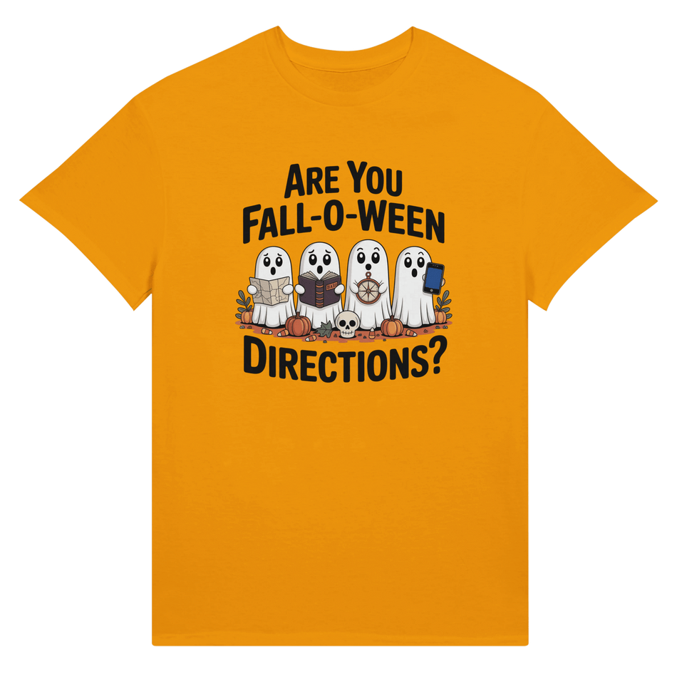 Halloween Themed Unisex Ultra Cotton T-Shirt - Are You Fall - o - Ween Directions? - KPAP Canada