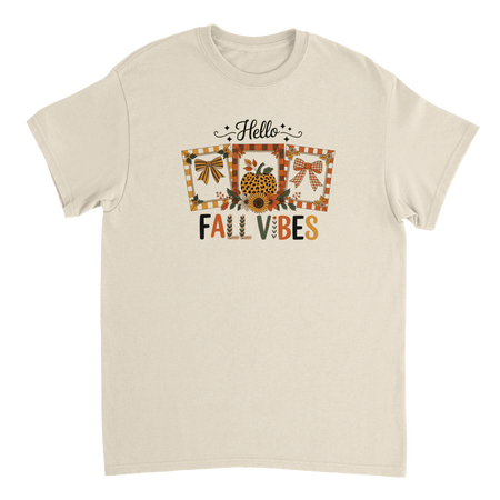 Hello Autumn Vibes T-Shirt – Cozy Fall Comfort, Classic Fit, Durable Casual Wear - KPAP Canada