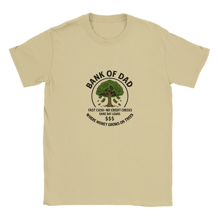Funny 'Bank of Dad' T-Shirt – Soft Fabric - KPAP Canada
