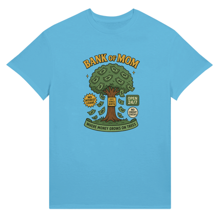 Ultra Cotton T-Shirt - 'Bank of Mom' Design for Unisex Style - KPAP Canada