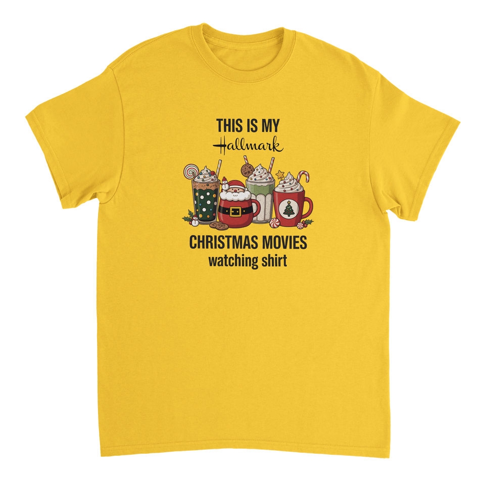Hallmark Christmas Movies T-Shirt – Classic Fit Heavyweight Cotton Tee - KPAP Canada